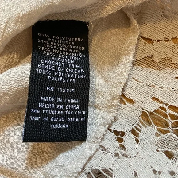 Zac & Rachel Cream Lace Blouse - Picture 8 of 8